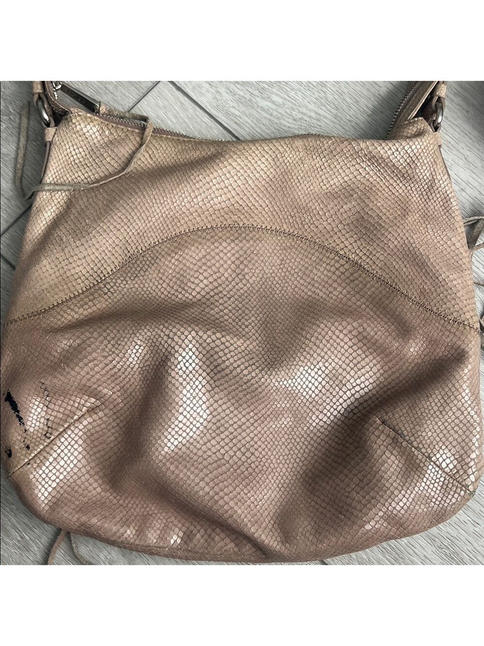 Botkier Beige leather Textured adjustable Shoulder Bag with dust bag - Picture 4 of 8